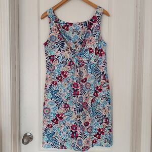 Helen Jon Multicolored Sleeveless Floral Dress Size Medium